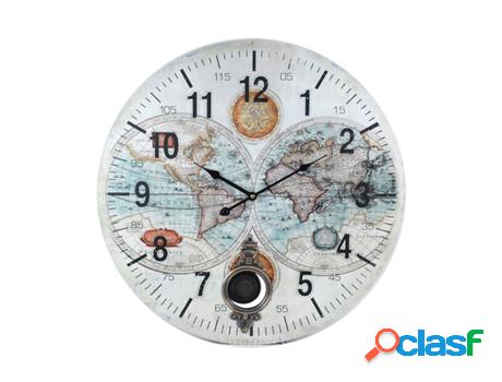 Reloj Pared 58 Cm. Adorno Pared Relojes Colección World Map