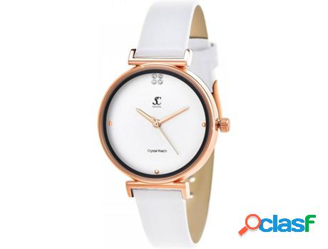 Reloj SC_CRYSTAL Cristales (bañado a rodio - Blanco)