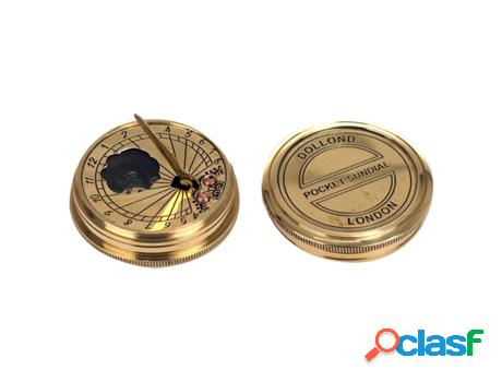 Reloj Solar/Brújula Bolsillo Decoración Náutico