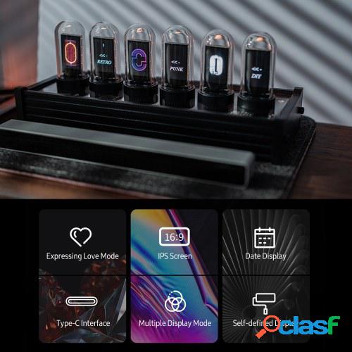 Reloj de tubo LED RGB Reloj digital clásico de Nixie
