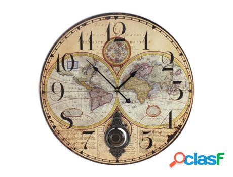 Relojes 58Cm.Mapa Adorno Pared Relojes Colección World Map