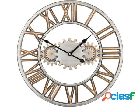 Relojes de Pared Seon (Plateado - Hierro -2x46x46 cm)