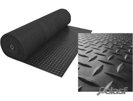 Revestimiento de Caucho Antideslizante Suelo Goma PVC (Negro
