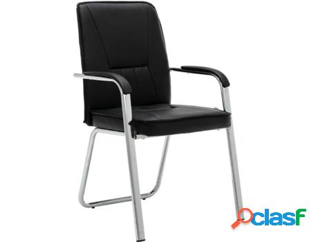 Silla de Escritorio Operativa VIDAXL 289354 Negro (Cuero