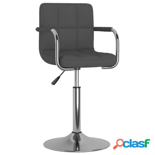 Silla de comedor tela gris oscuro