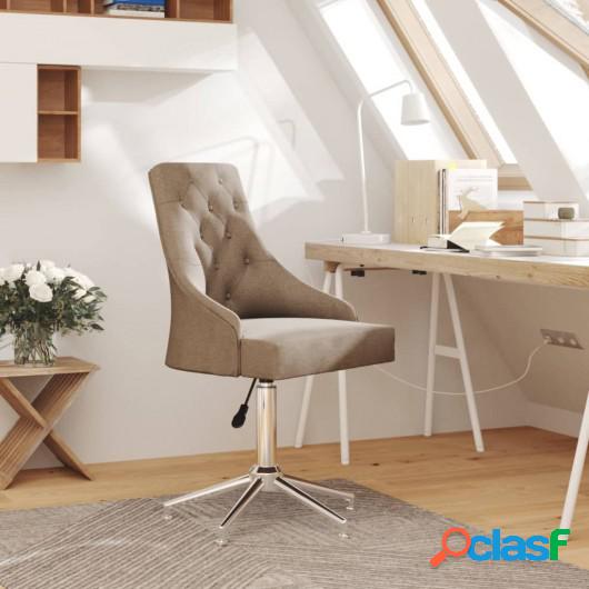 Silla de oficina giratoria tela gris taupé
