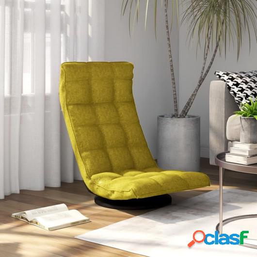 Silla de suelo giratoria tela verde