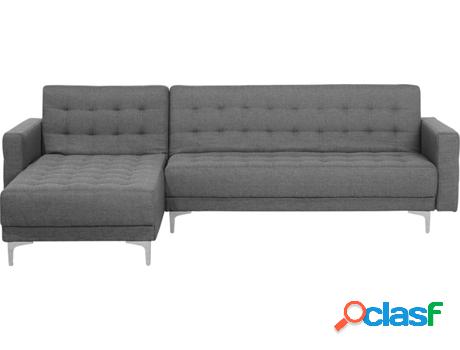 Sofá Cama Aberdeen (Gris - Poliéster -168x267x87 cm)