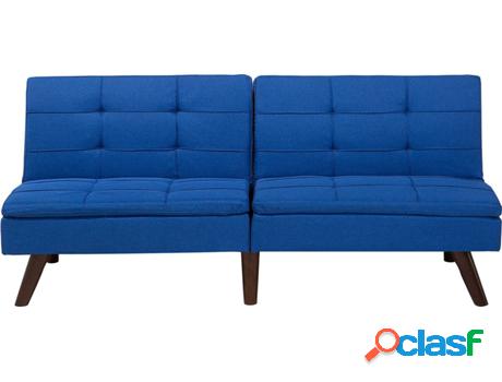 Sofá Cama Ronne (Azul - Poliéster -95x180x76 cm)