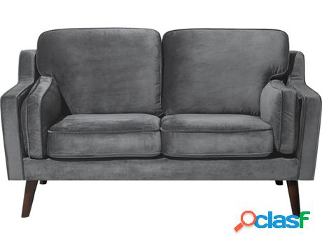 Sofá Lokka (Gris - Terciopelo -83x150x85 cm)