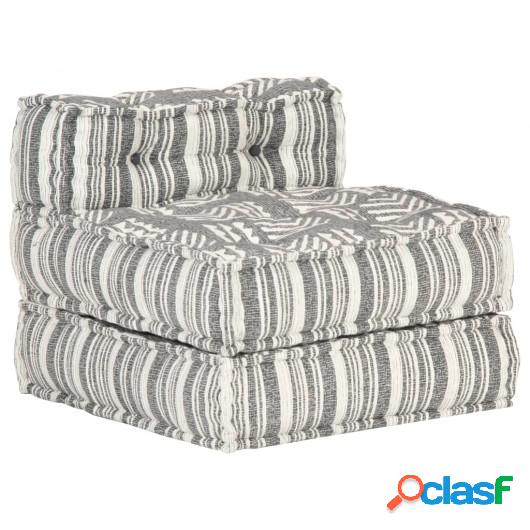 Sofá modular de tela negro