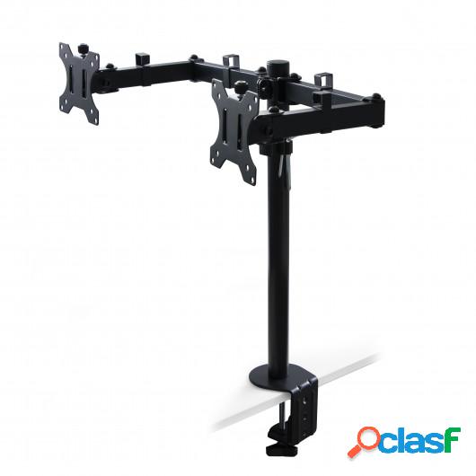 Soporte de monitor doble de 13 a 32 pulgadas para mesa,