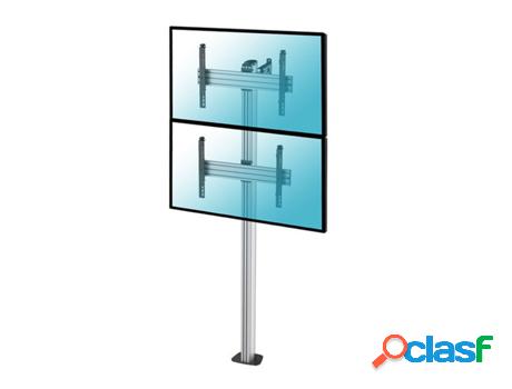 Soporte de suelo atornillable para 2 TV 40"-65", Altura 240