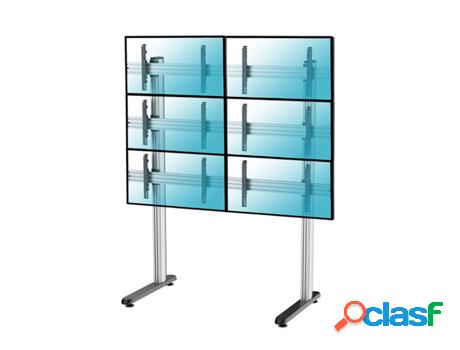 Soporte de suelo para 6 TV 45"-55"
