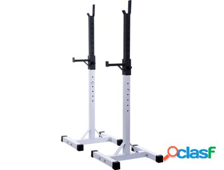 Soporte para Barras HOMCOM Ajustable (Plateado -