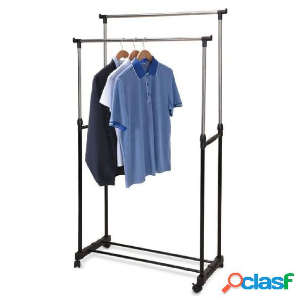 Storage solutions Perchero con dos barras y ruedas
