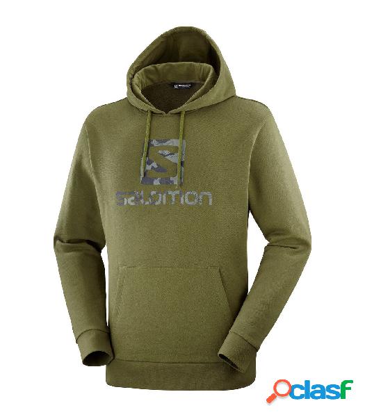 Sudadera Salomon OutLife Logo Pullover Hoody Olive Night L