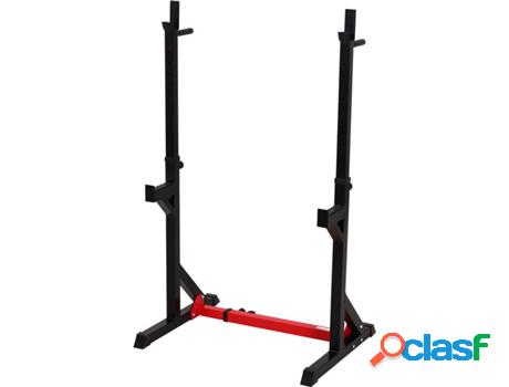Suporte para Barra de Musculación HOMCOM A91-071 (Negro -