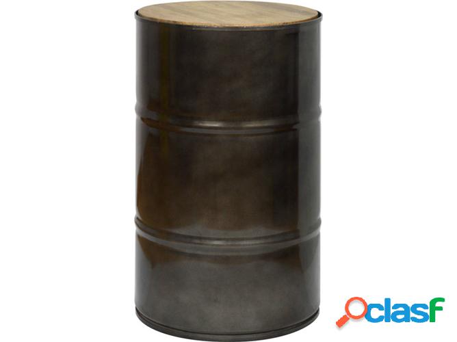 Taburete de Bar DS MUEBLES Bidon (Negro - 38 x 62 cm -