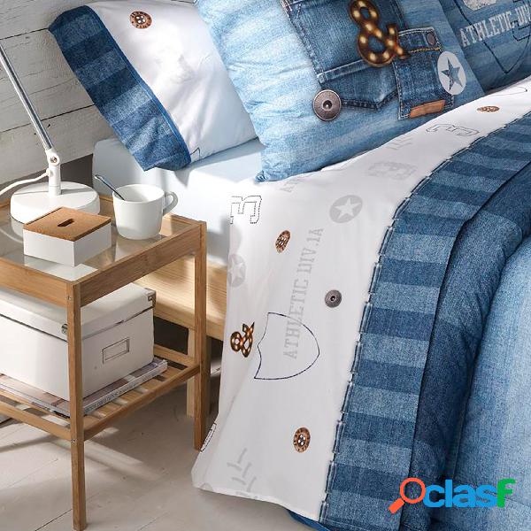 Tejidos JVR Juego de Sabanas 3 piezas Modelo Jeans - Cama
