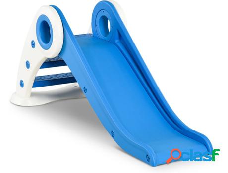 Tobogán HOMCOM Pegable Azul (Edad Minima: 3 años -