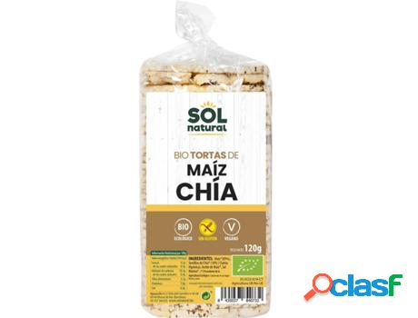 Tortas de Maíz con Chía Bio Sin Gluten SOL NATURAL (120 g)