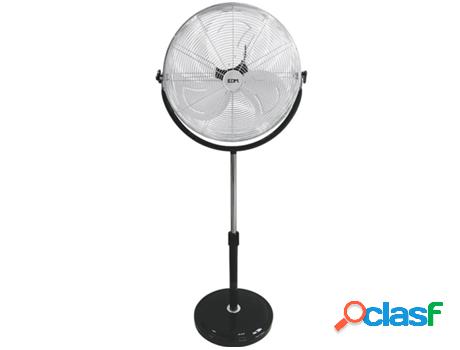 Ventilador de Pie EDM Industrial con Base Circular Cromo /