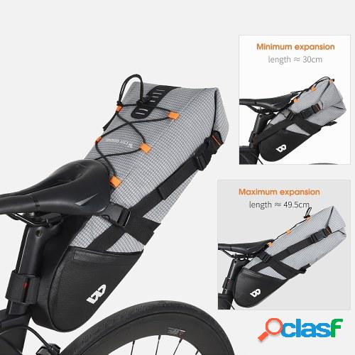 WEST BIKING 10L bolsa de sillín de bicicleta impermeable