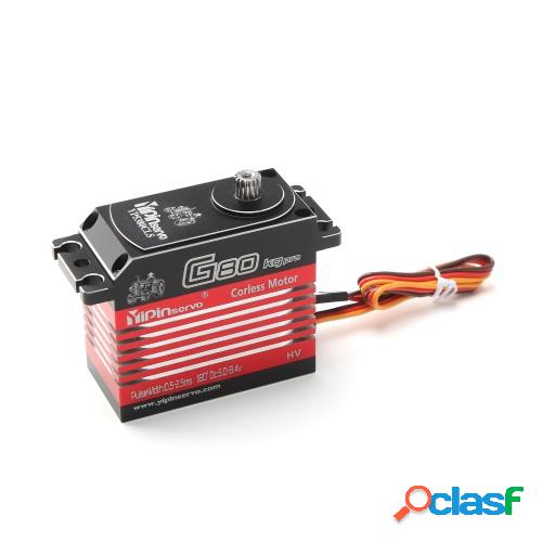 YIPINServo Digital Servo 80kg engranaje de Metal de alto par