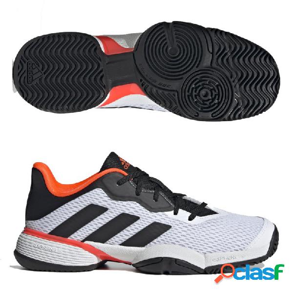 Zapatillas adidas barricade jr white black solar red 2022 37