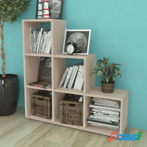 vidaXL 242553 Staircase Bookcase/Display Shelf 107 cm Oak