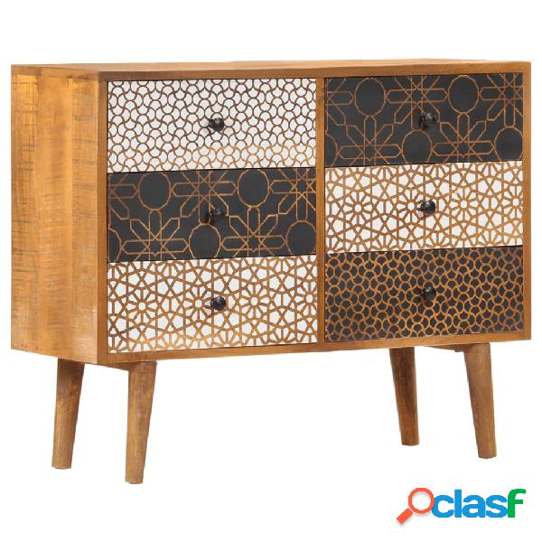 vidaXL Aparador con estampado madera maciza de mango
