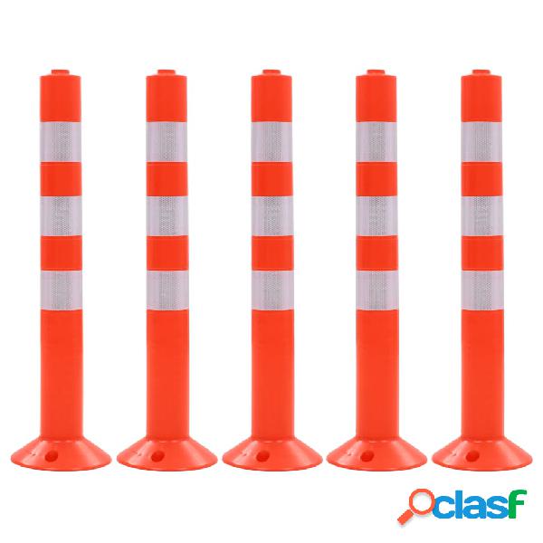 vidaXL Bolardos de control de tráfico plástico 75 cm 5