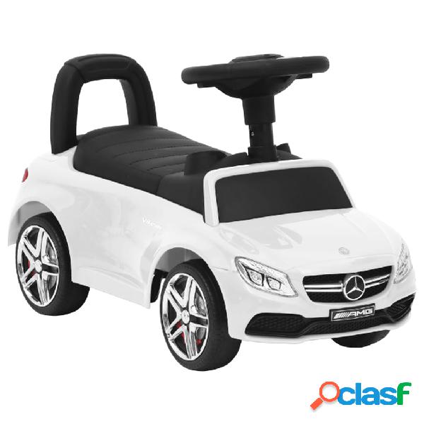 vidaXL Coche para niños Mercedes Benz C63 blanco