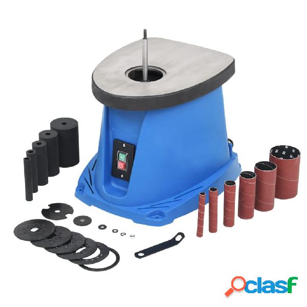 vidaXL Lijadora de huso oscilante 450 W azul