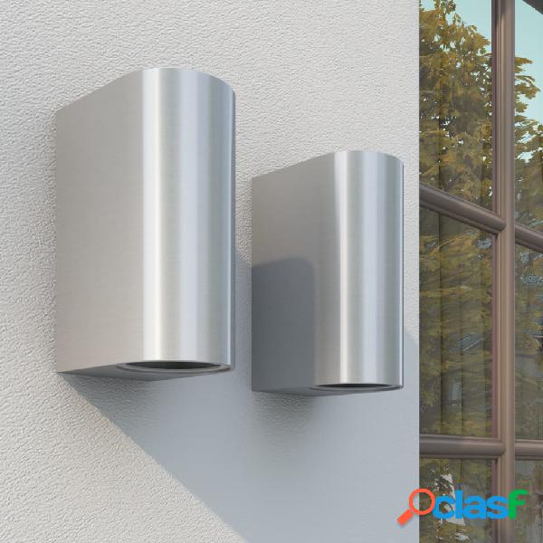 vidaXL Lámparas de pared de exterior luz superior e
