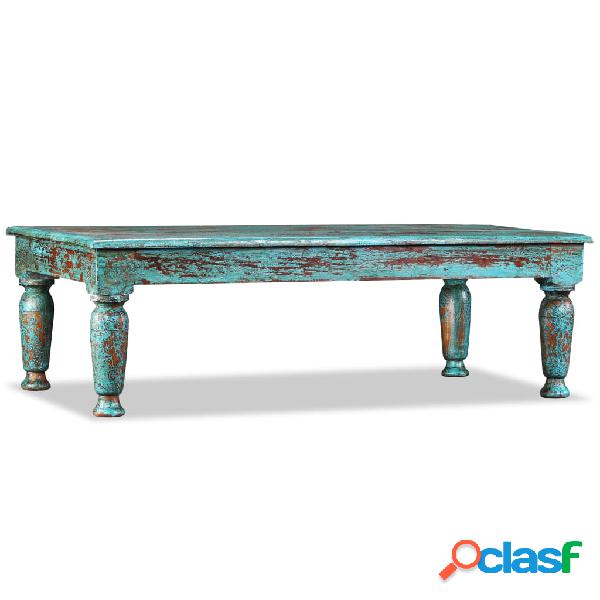vidaXL Mesa de centro de madera maciza reciclada 110x60x34