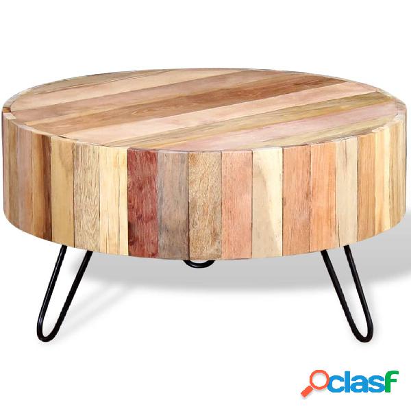 vidaXL Mesa de centro madera reciclada maciza
