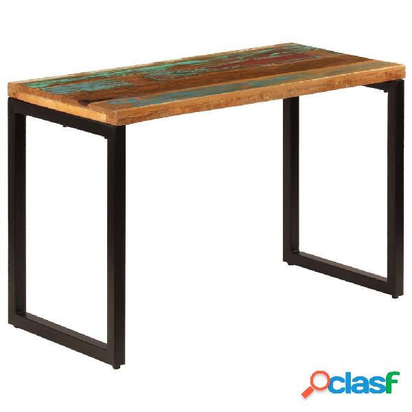 vidaXL Mesa de comedor de madera maciza reciclada y acero