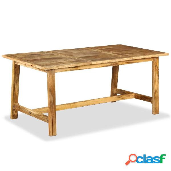 vidaXL Mesa de salón comedor de madera maciza de mango 180