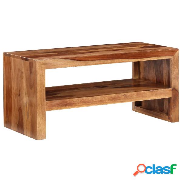 vidaXL Mesita para la TV de madera de sheesham maciza