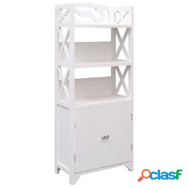 vidaXL Mueble de cuarto de baño madera Paulownia blanco