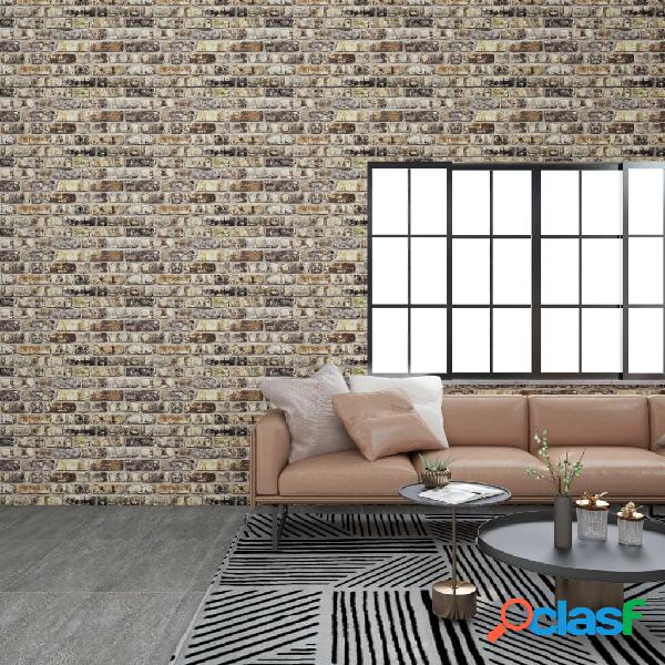 vidaXL Paneles de pared 3D 10 uds EPS diseño de ladrillo