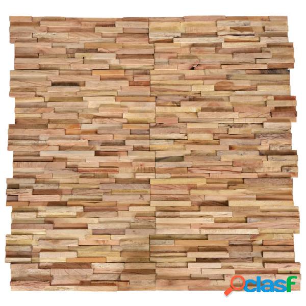 vidaXL Paneles de revestimiento de pared 3D 10 uds madera