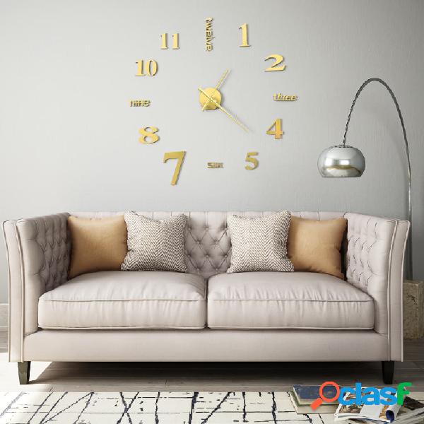 vidaXL Reloj 3D de pared con diseño moderno 100 cm XXL