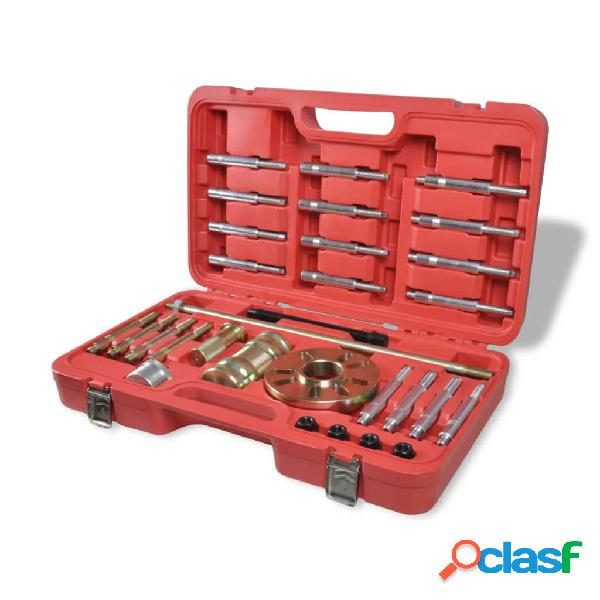 vidaXL Set de extractores de cubos de rueda 30 piezas