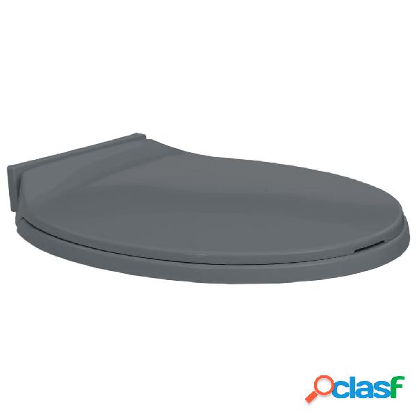 vidaXL Tapa y asiento de váter con cierre suave ovalada
