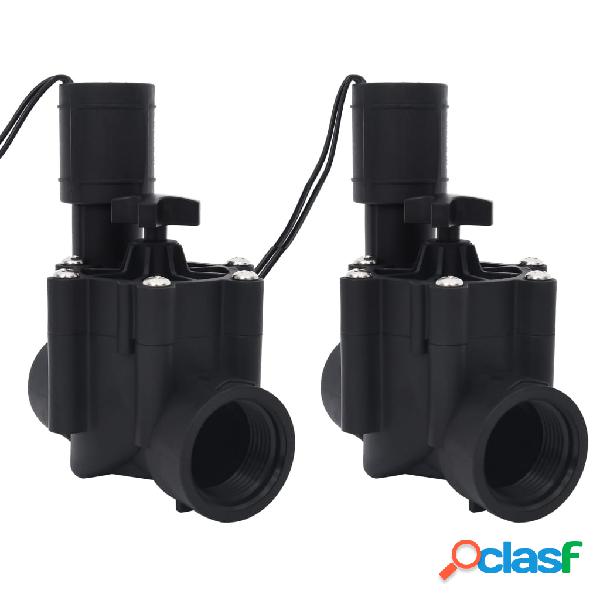vidaXL Válvulas solenoides para riego 2 piezas AC 24 V