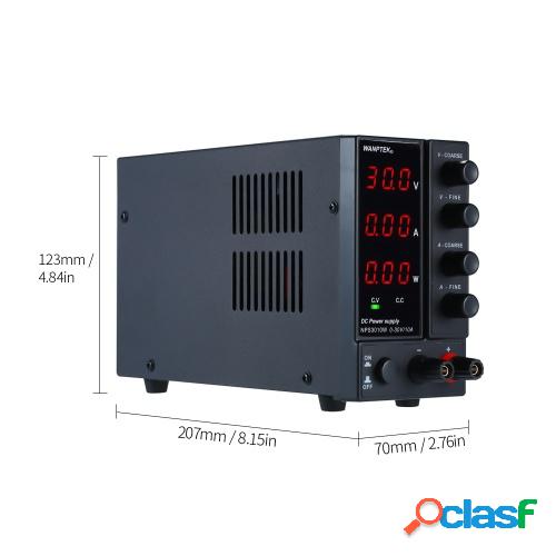 wanptek NPS3010W 0-30V 0-10A Fuente de alimentación de CC