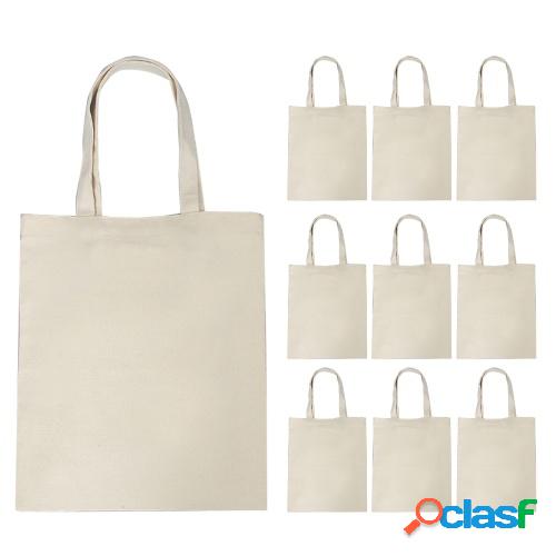 10 Uds bolso de lona bolso de mano de gran capacidad Color